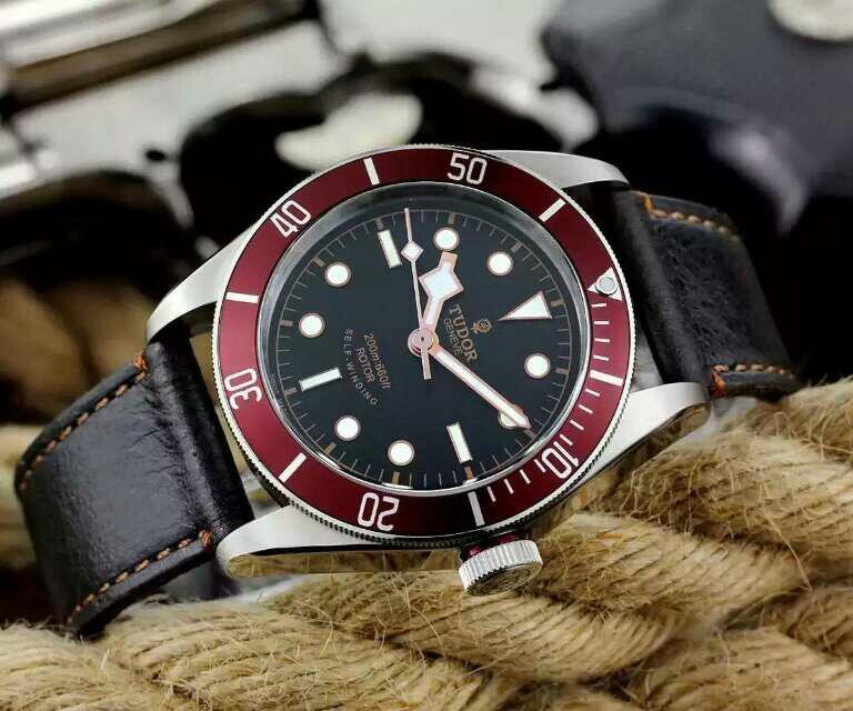 Tudor 79220R Black Leather