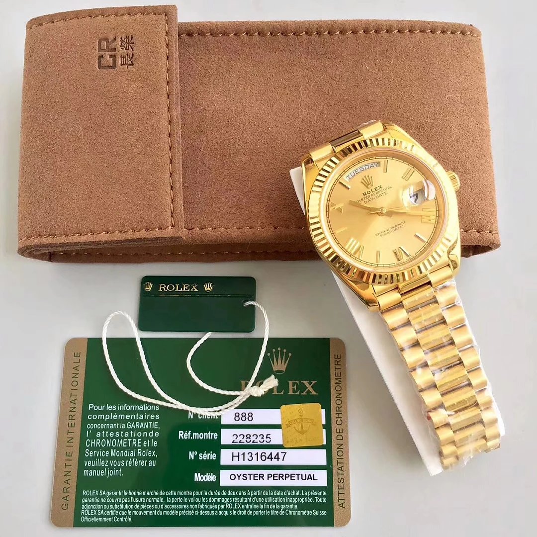 Replica Rolex Day Date Yellow Gold CR Factory