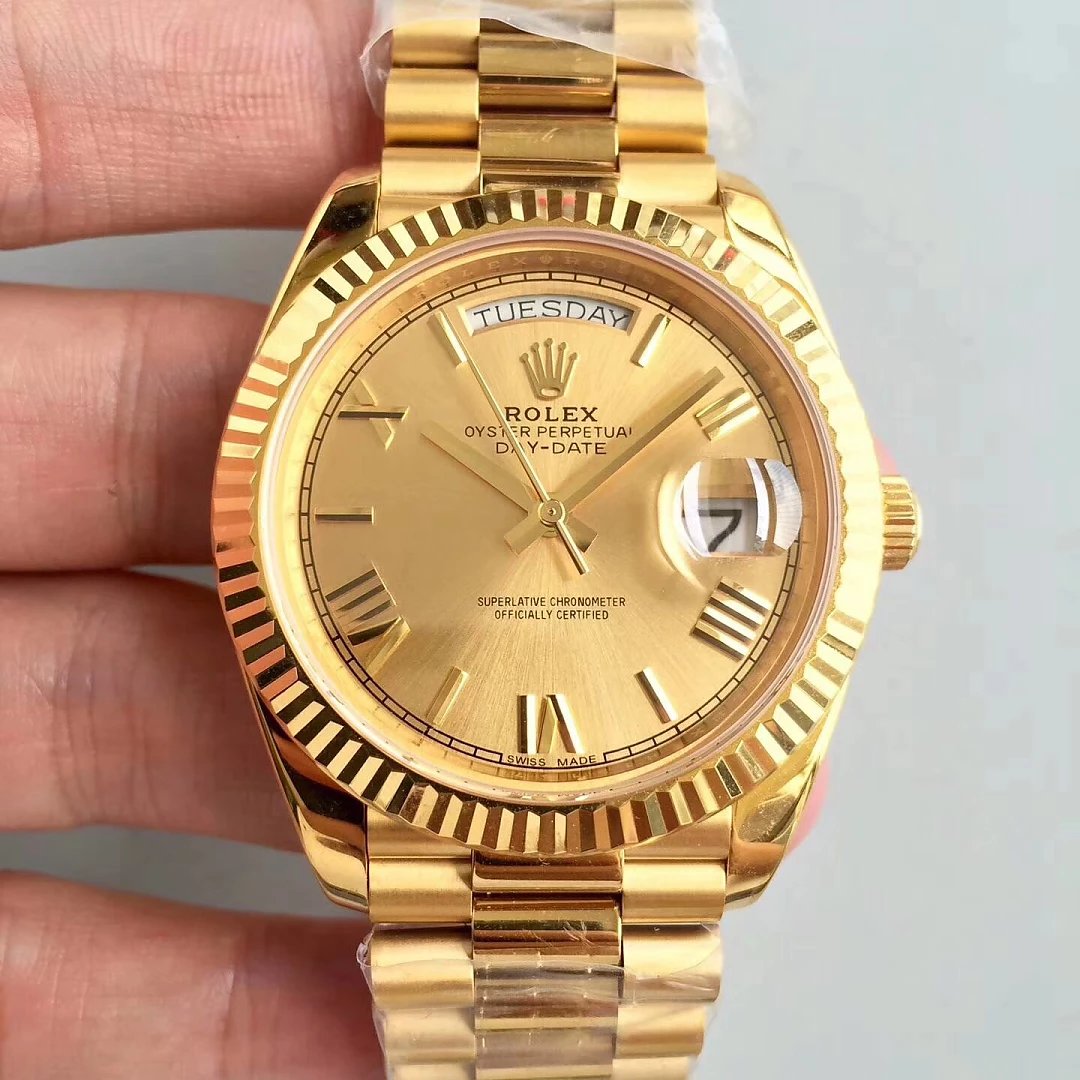 Replica Rolex Day Date Yellow Gold Watch