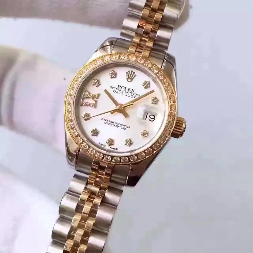 Two Tone Rolex Datejust Diamond Replica Watch