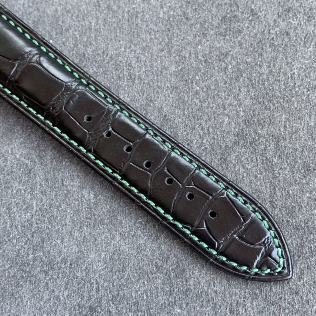 Konstantin Chaykin Black Leather Green Stitching 2