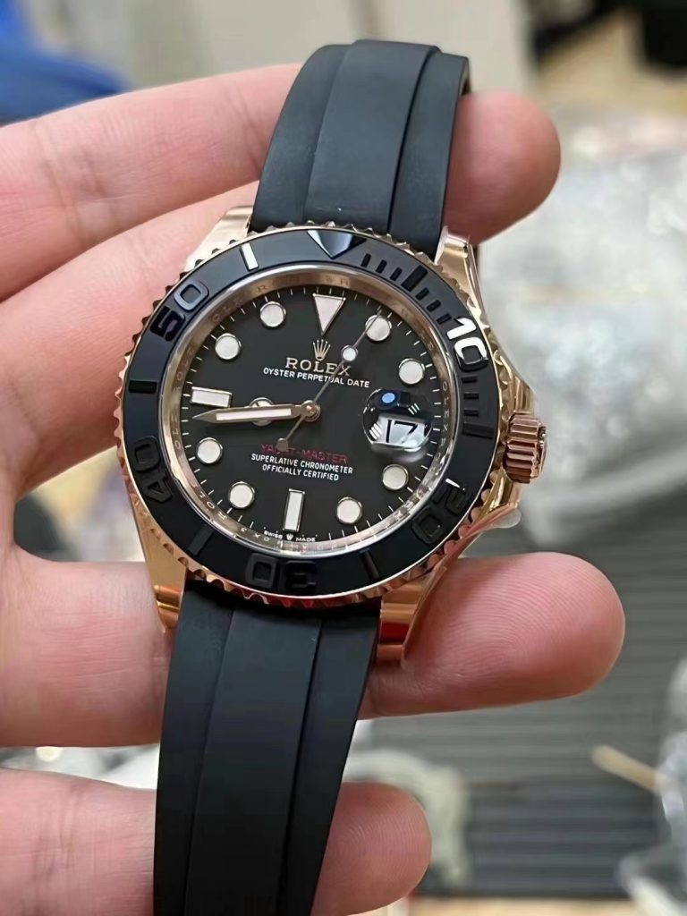 Replica Rolex Rose Gold YachtMaster