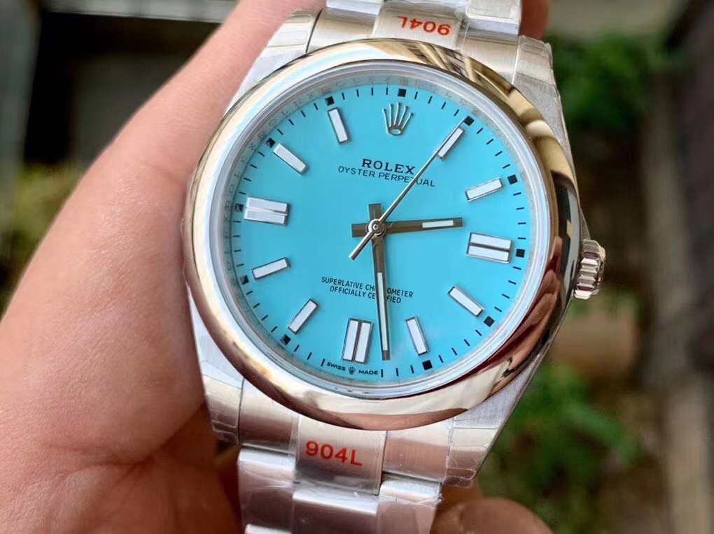 Replica Rolex Oyster Perpetual 41mm turquoise